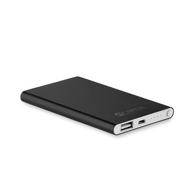 Flat power bank 4000 mAh Black